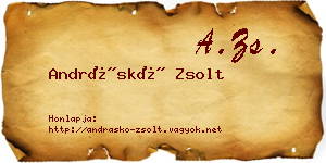 Andráskó Zsolt névjegykártya